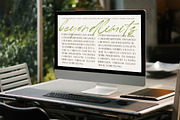 Megance Glamour Elegant Sans Font, a Sans Serif Font by timelesstype.co (Thumbnail 5 of 10)