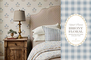 Farmhouse Blue Beige Floral Patterns, a Pattern Graphic by Eclectic Anthology (Thumbnail 11 of 12)