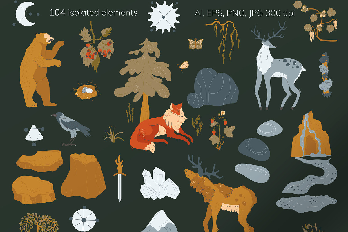 Magical bundle, an Animal Illustration by Vector Mystery (Photo 8 of 13)