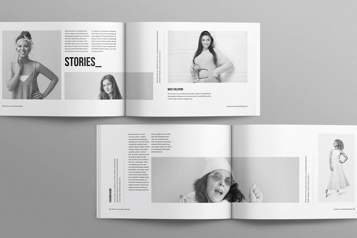 Fashion Lookbook Template Landscape preview 5