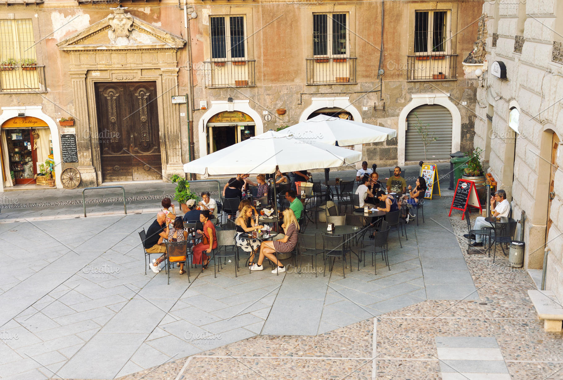 Outdoor cafe in Italy, a Food & Drink Photo by BOOCYS