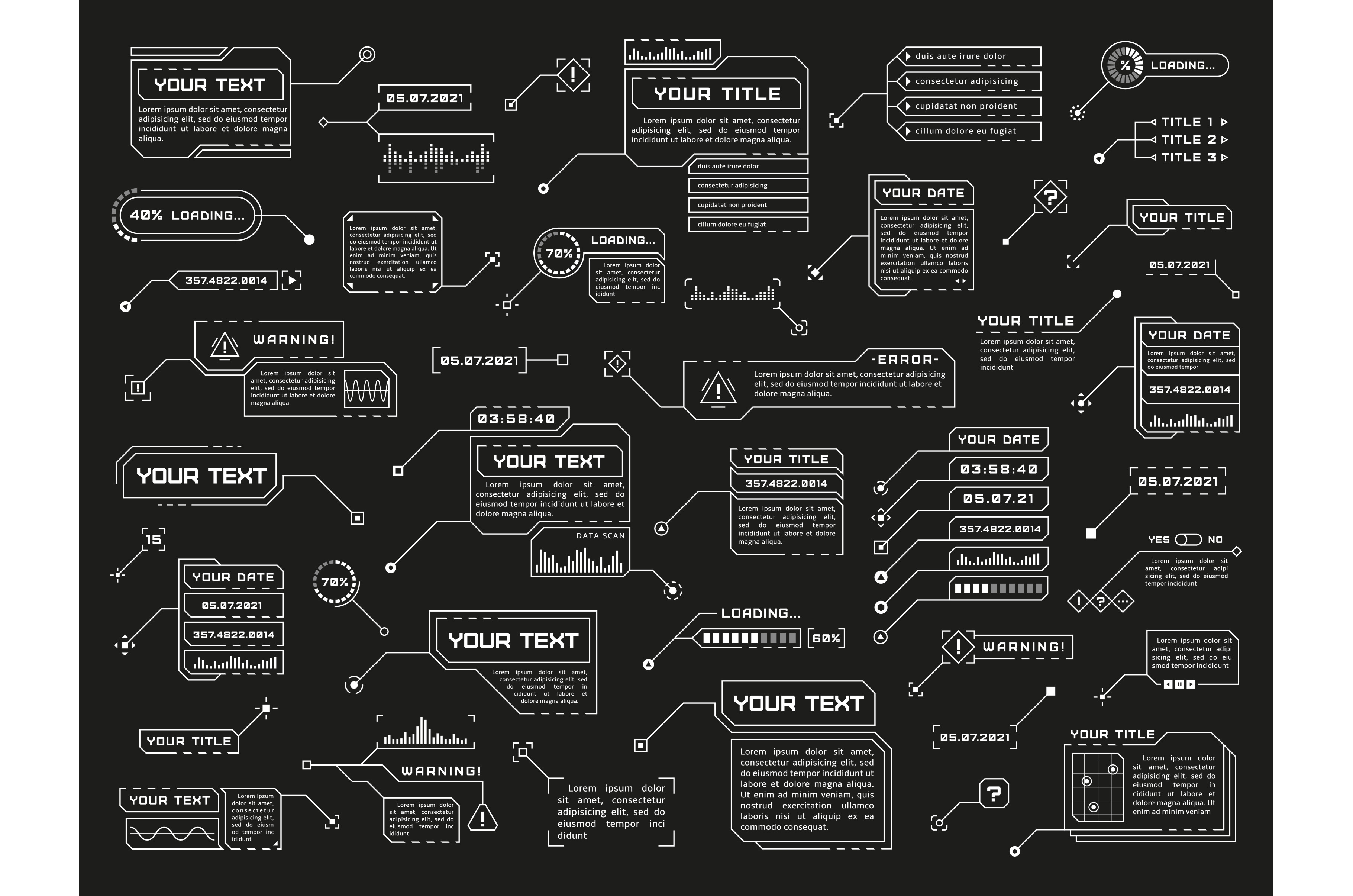 Callouts. Technology callout, a Background Graphic by LadadikArt
