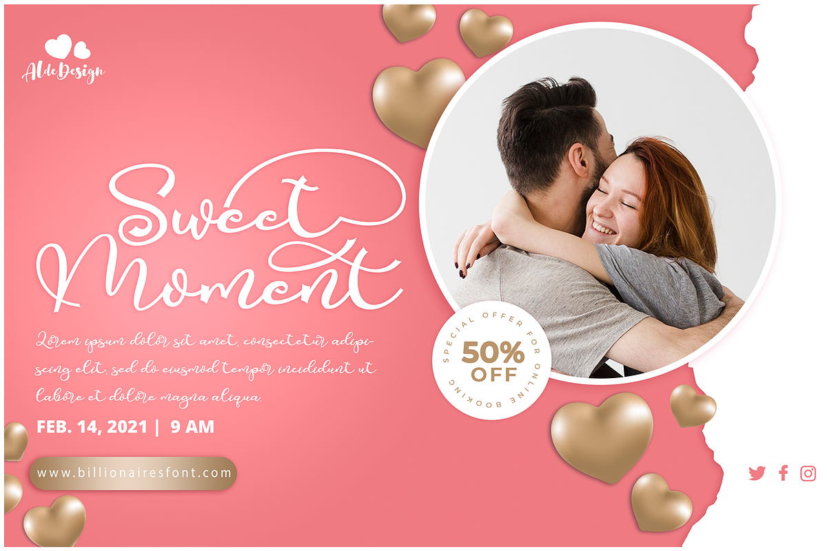 Valentine Silhouette, a Script Font by Aldedesign (Photo 7 of 11)
