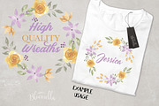 Lilac & Lemon Watercolor Flowers, an Illustration by Bloomella (Thumbnail 4 of 6)