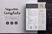 Vol.57 Resume & CV Template, a Resume Template by Hito Graphic (Thumbnail 1 of 8)
