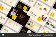 Quarterly Report Keynote Templates, a Presentation Template by Fit-tee (Thumbnail 1 of 2)