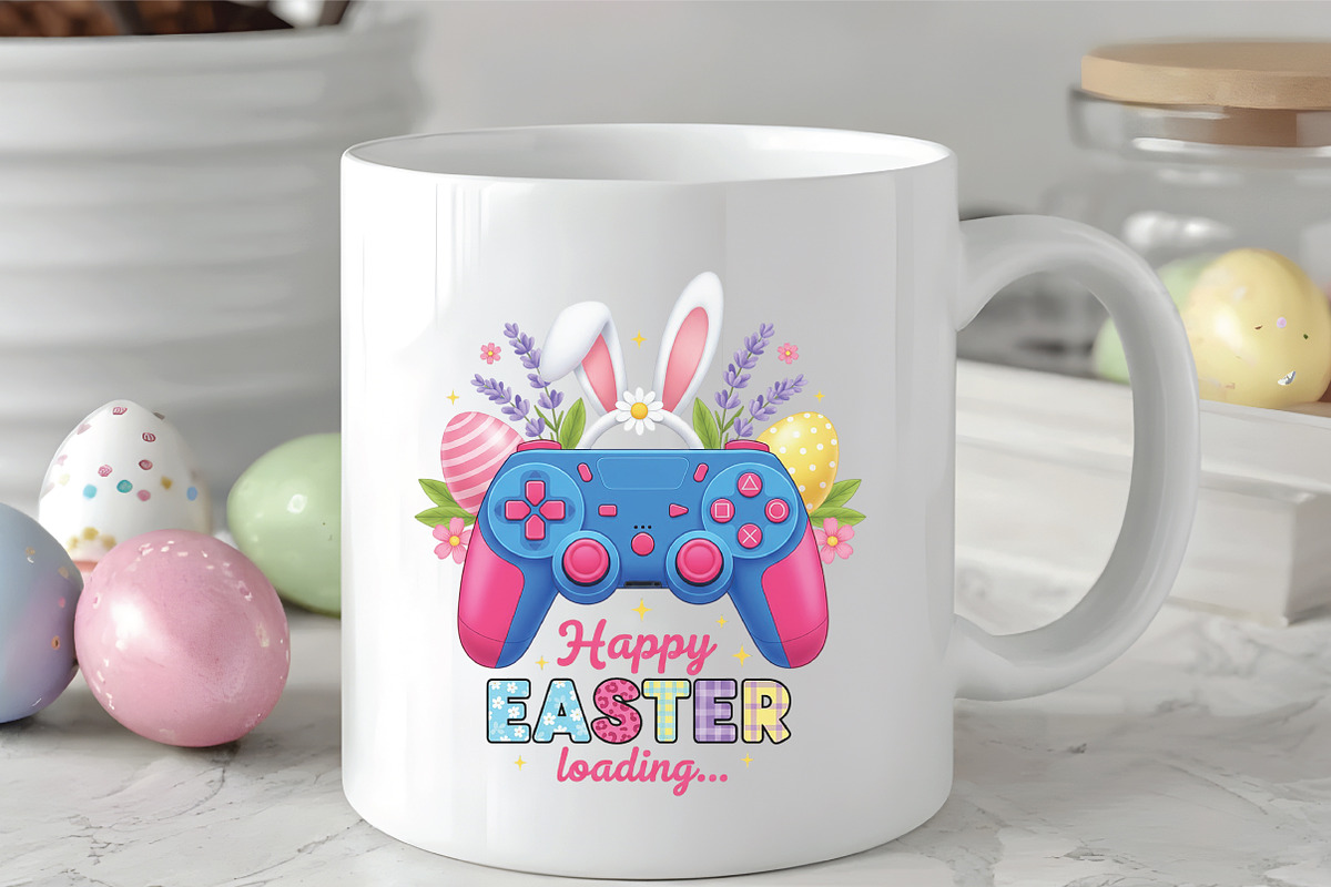 Easter Gamer PNG Sublimation, an Illustration by CraftArtStudio (Photo 3 of 4)