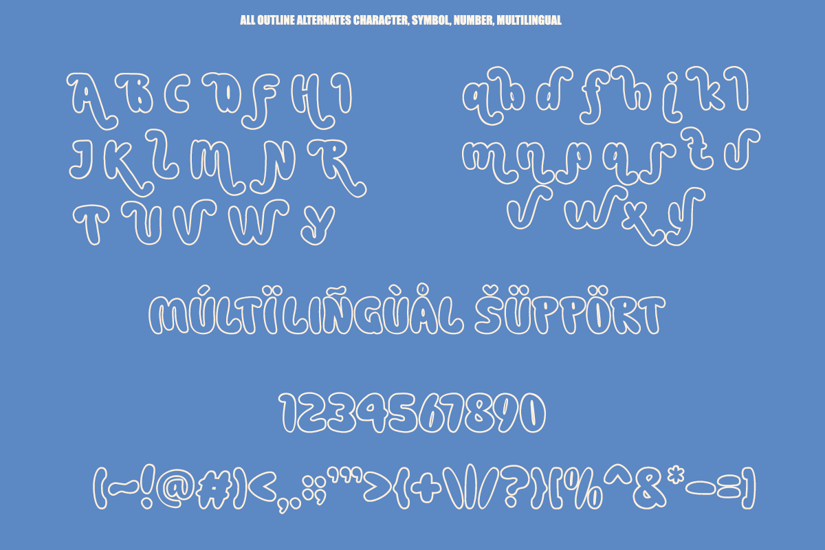 Gummy Child - Cute Bubble Font, a Handwritten Font by Font Liner (Photo 12 of 12)
