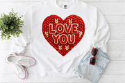 Knitted LOVE YOU Heart Valentine PNG, an Illustration by Craft Nest (Thumbnail 4 of 5)