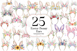 Easter Bunny Ears PNG Clipart Cute.