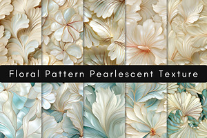 Pearlescent Floral Pattern