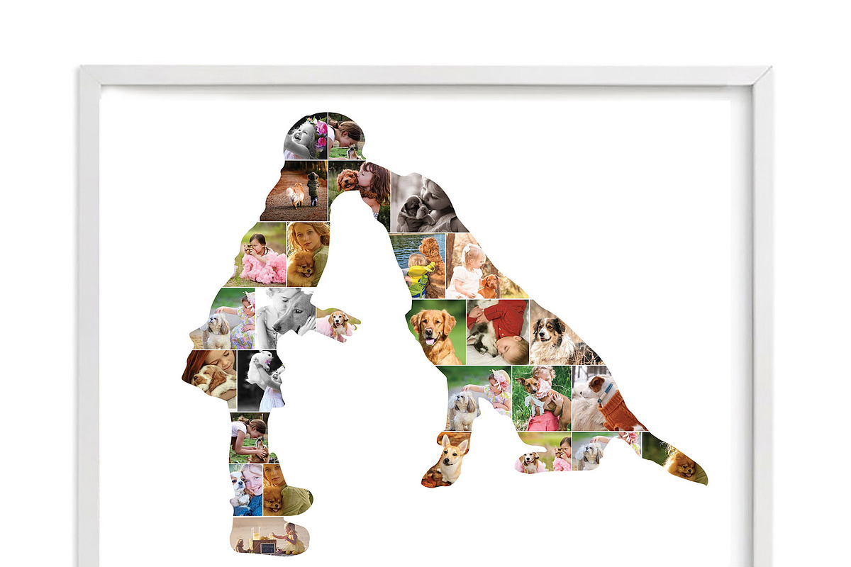 kid kissing dog photo collage, a Stationery Template by AIW SOLUTIONS (Photo 2 of 3)