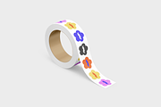 70+ Must-Have Sticker Mockups, a Mockup by Mockupdaddy (Thumbnail 62 of 70)
