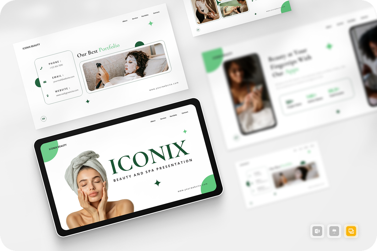 Beauty and Spa Google Slide, a Presentation Template by Annora Studio (Photo 1 of 5)