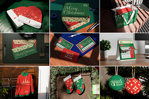 34 Christmas & New Year Mockups