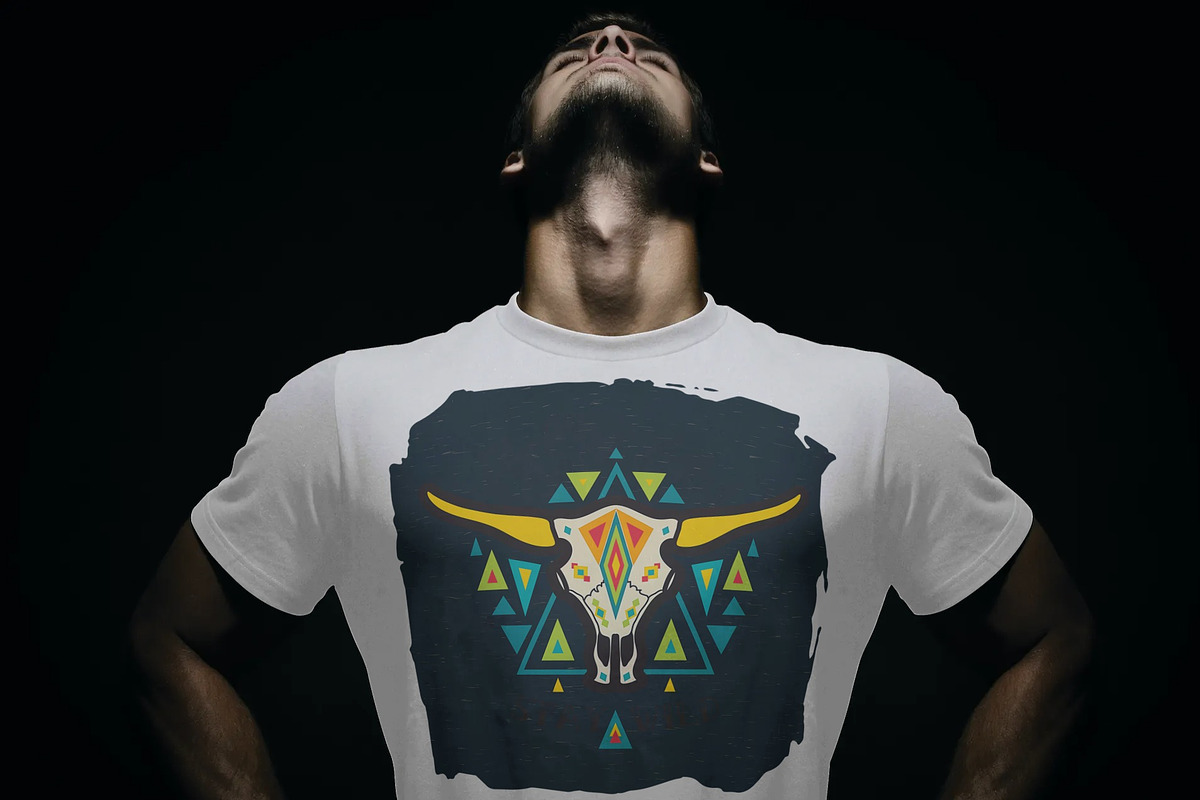 Sublimation design Bull | cow skull, an Object Graphic by KundolaArt (Photo 4 of 15)