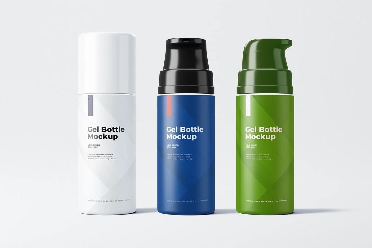 Gel Bottle Mockup, a Product Mockup by zpackcreative (Photo 1 of 4)