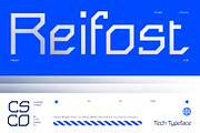Reifost – Tech Typeface, a Sans Serif Font by Craft Supply Co. (Thumbnail 1 of 8)