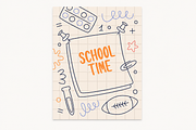 Back to School Posters Illustrations, an Education Illustration by Anna Studio (Thumbnail 10 of 18)