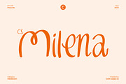CS Milena – Handwritten Font, a Handwritten Font by Craft Supply Co. (Thumbnail 1 of 8)