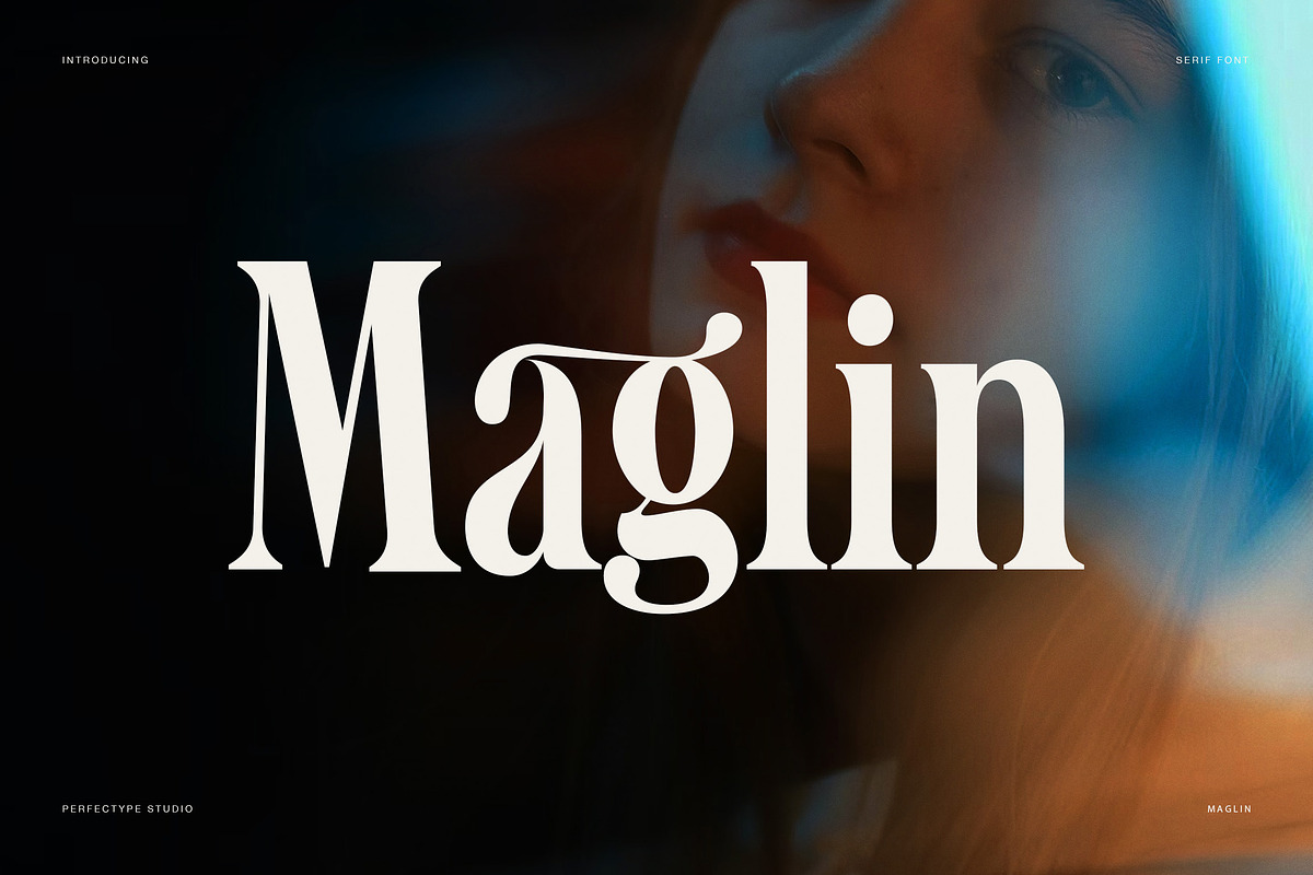 Maglin Elegant Serif Font, a Serif Font by Perfectype (Photo 1 of 8)