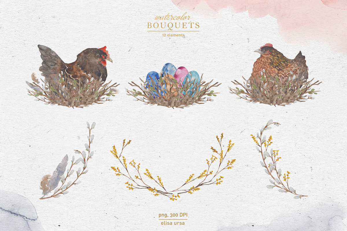 Gentle Easter Morning | watercolor, an Illustration by Elisa Ursa (Photo 15 of 15)