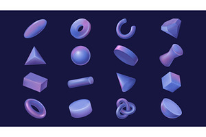 Geometric Shapes 3D Illustration, an Object Illustration by alexdndz