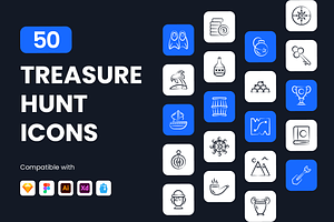 Treasure Hunt Icons