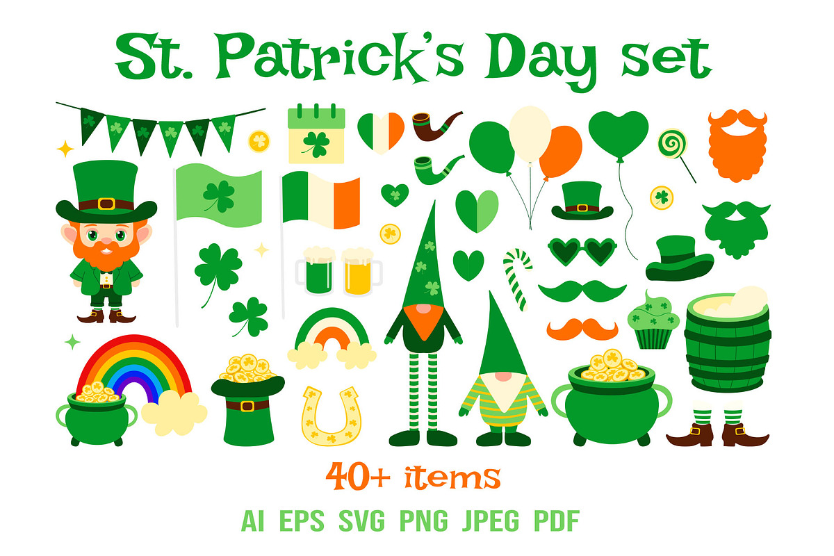 St. Patrick's Day set, an Object Illustration by mArtstore (Photo 1 of 4)