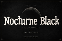 Nocturne Black – Gothic Display Font