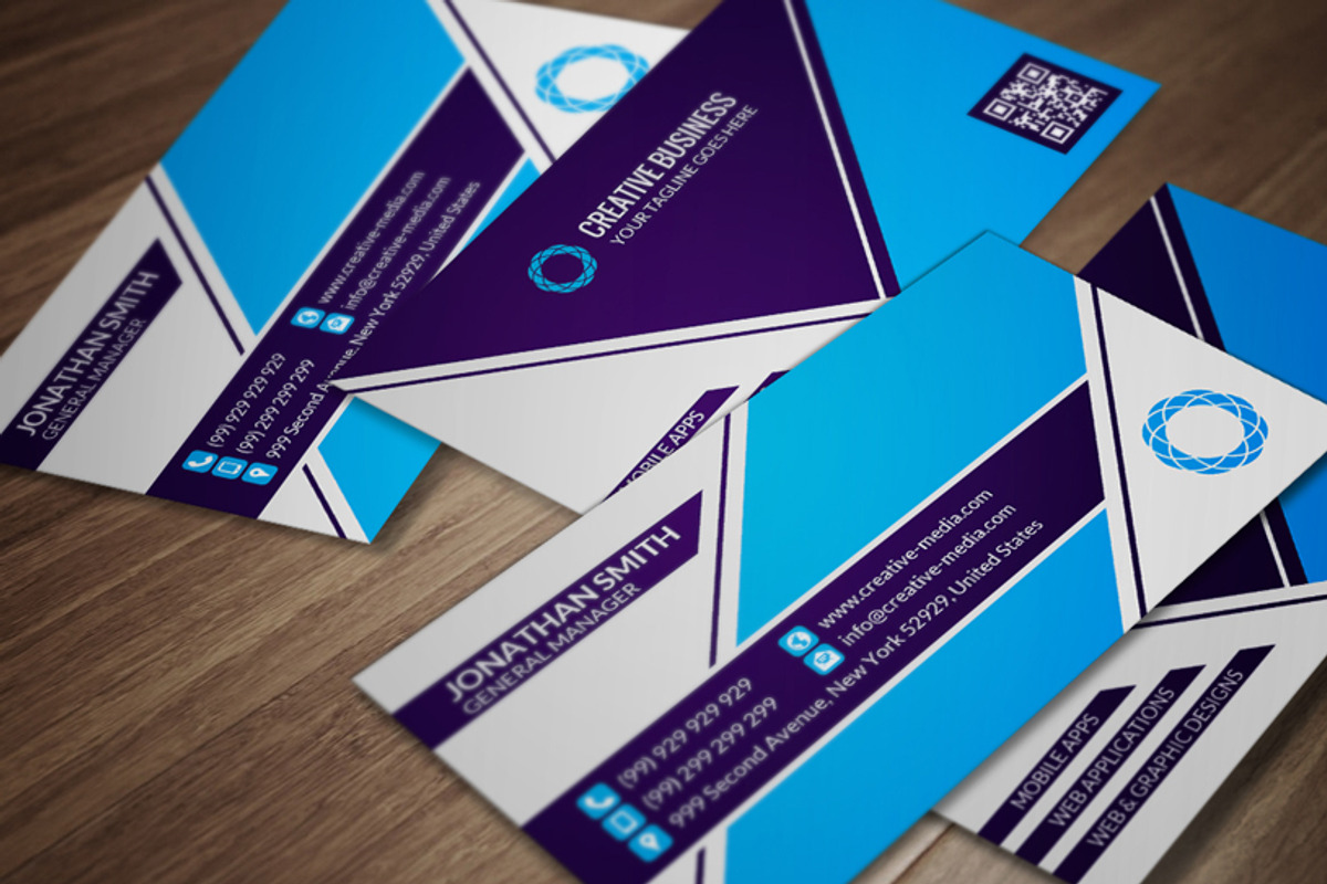 Corporate Business Card CM055, a Business Card Template by annozio (Photo 1 of 4)