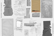 Grunge Paper Collage & Scribbles, a Texture Graphic by nadispasibenko (Thumbnail 7 of 16)