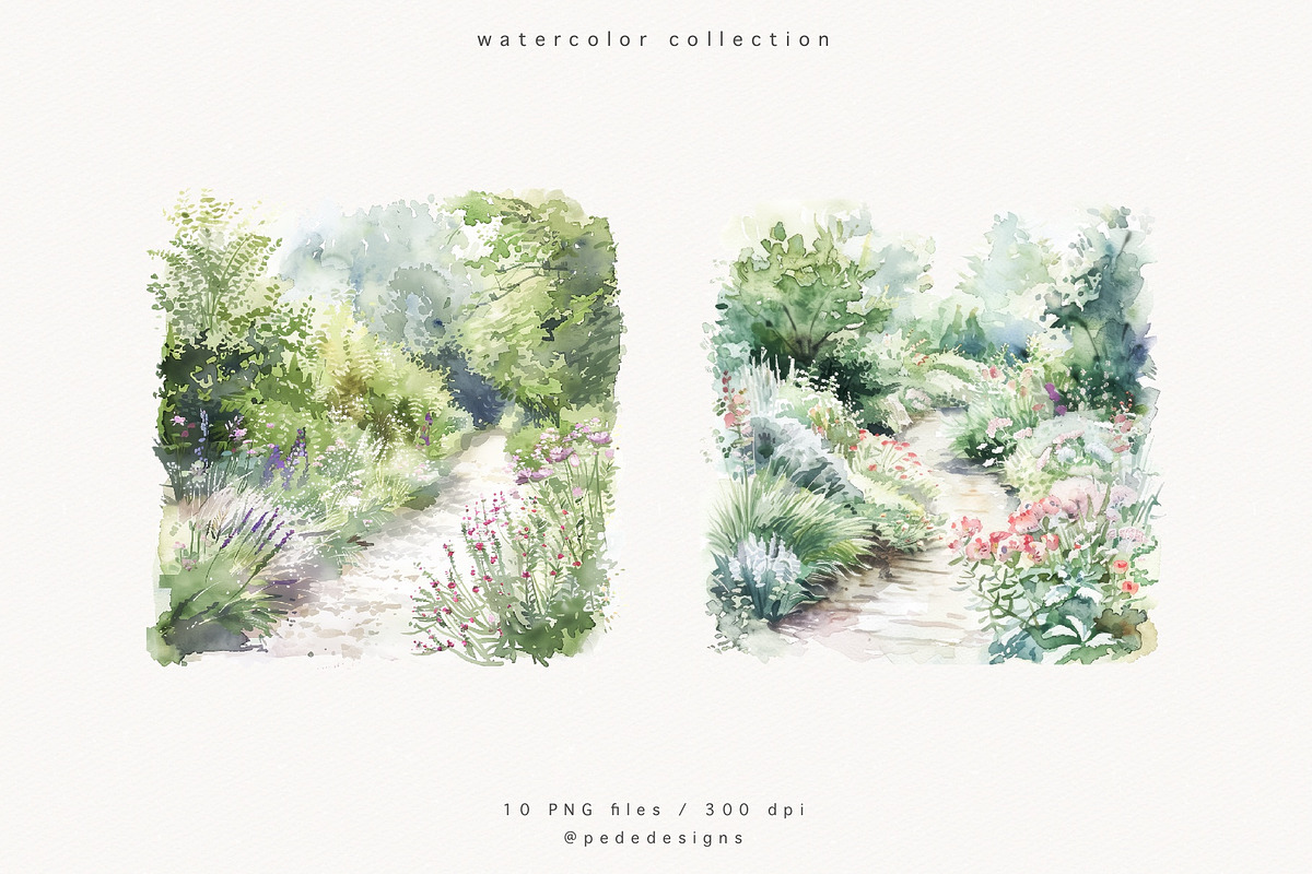 Monet's Garden, a Decorative Illustration by PeDe Designs (Photo 11 of 13)