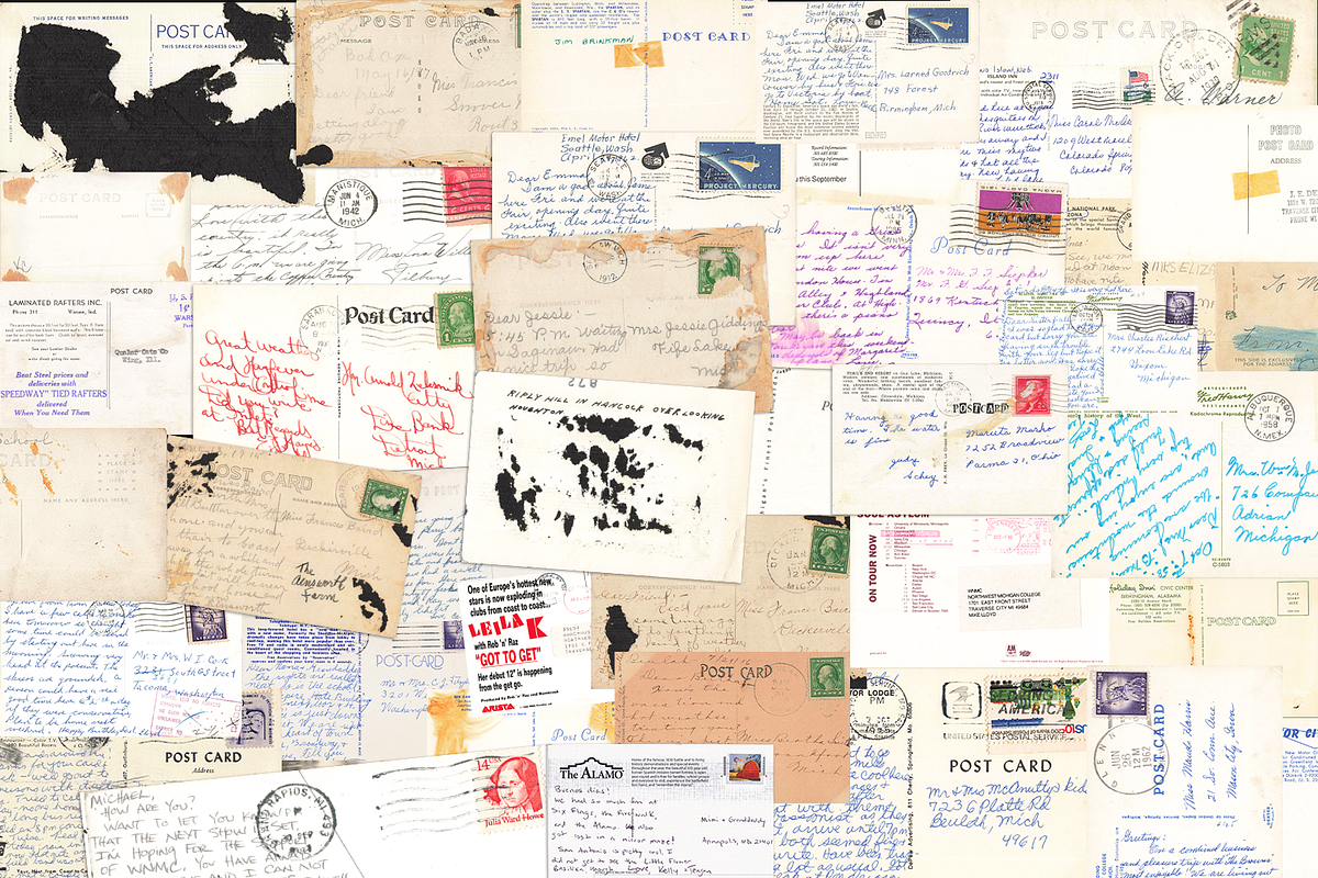1000+ Vintage Postcards Mega Bundle, a Texture Graphic by Lilithcollageart
