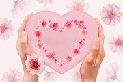 Cherry Blossom Hearts, a Decorative Illustration by EL_SUHOVA (Thumbnail 9 of 15)
