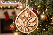 Rustic Botanical Wooden Christmas, an Object Graphic by CraftArtStudio (Thumbnail 1 of 3)