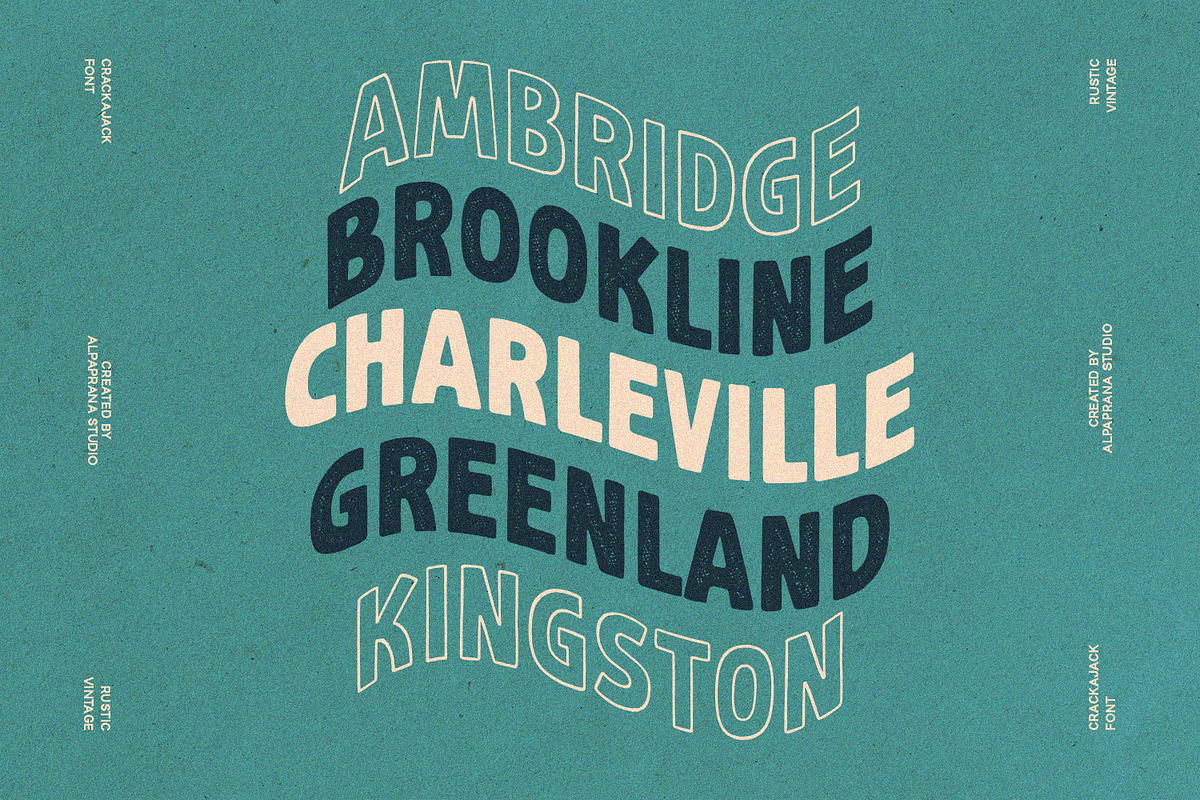 Crackajack - Vintage Font, a Script Font by Alpaprana (Photo 2 of 14)