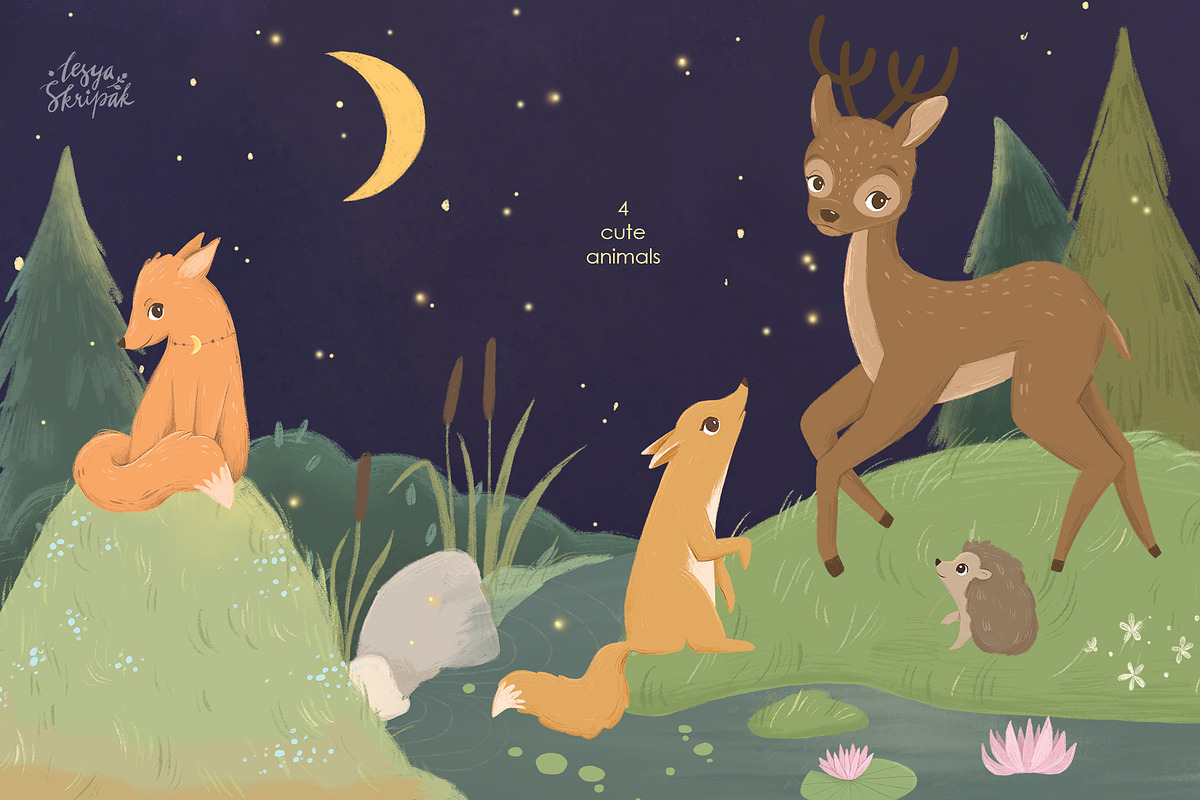 Magic forest and fairies, an Animal Illustration by Lesya Skripak (Photo 4 of 9)
