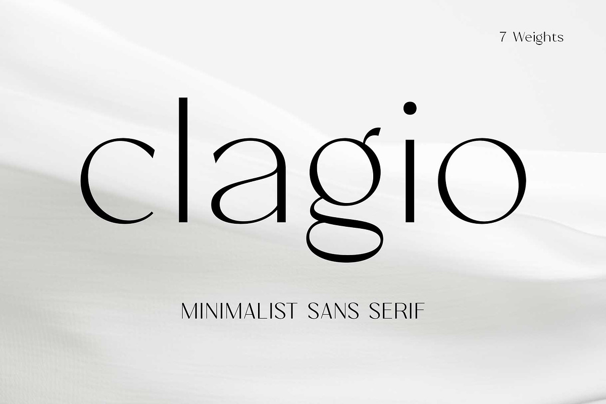 Clagio  - Modern Sans Familiy, a Sans Serif Font by Arterfak Project (Photo 1 of 14)