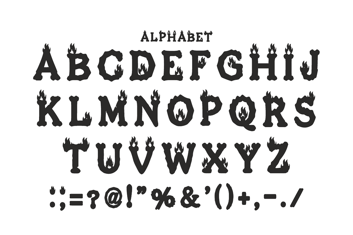 KINGDOM - Bold Fire Fantasy Font, a Slab Serif Font by KiddoGlyphs Studio (Photo 4 of 4)