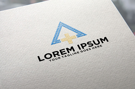 Medical Healthy triangle logo design