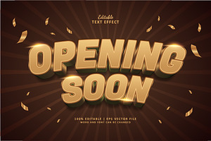 Text Effect Opening Soon, a Layer Style Add-On by Navy Graphic