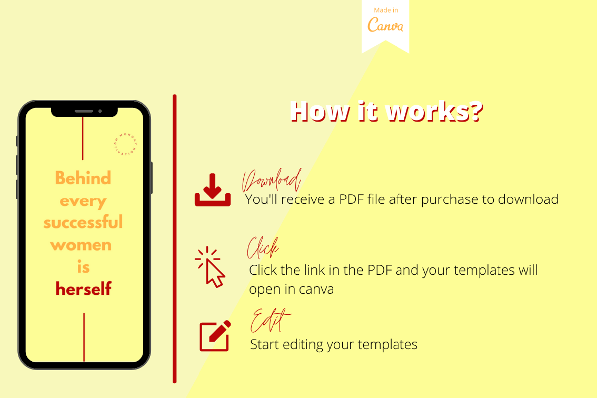 60 Yellow Candy Instagram template, a Social Media Template by LemonNguyen (Photo 4 of 6)