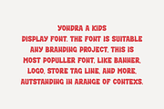 Yondra - Comic Font, a Sans Serif Font by Iqsiart Studio (Thumbnail 2 of 6)