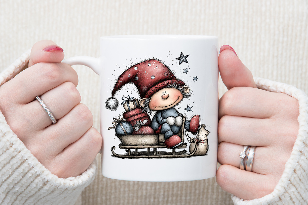 Cozy Christmas Gnomes Clipart, an Illustration by Sublimation Artist (Photo 5 of 6)
