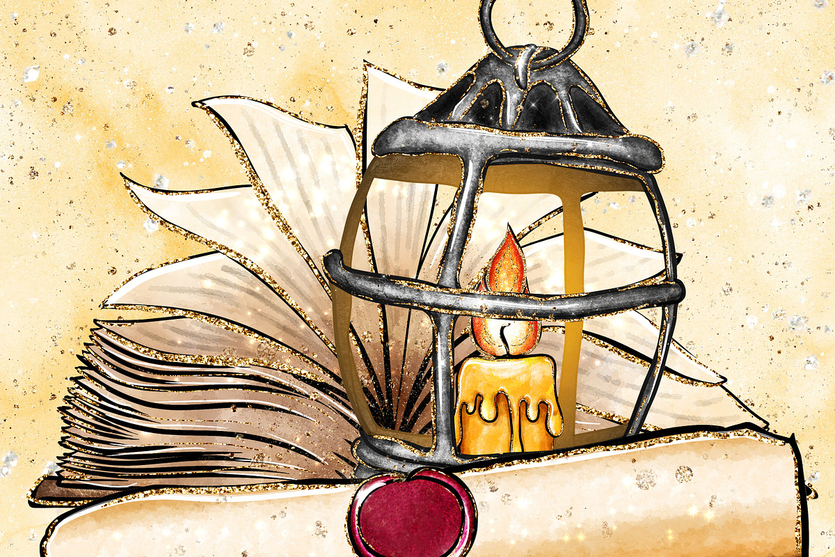 Vintage books clipart set, an Education Illustration by JuliaStarArt-FantasyHome (Photo 4 of 10)
