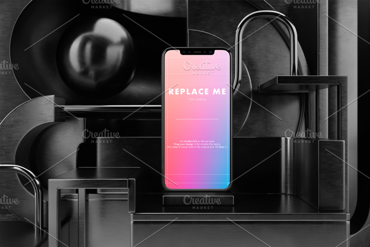 iPhone X Creative Mockups Set, an iPhone Mockup by As Good As Possible (Photo 7 of 16)