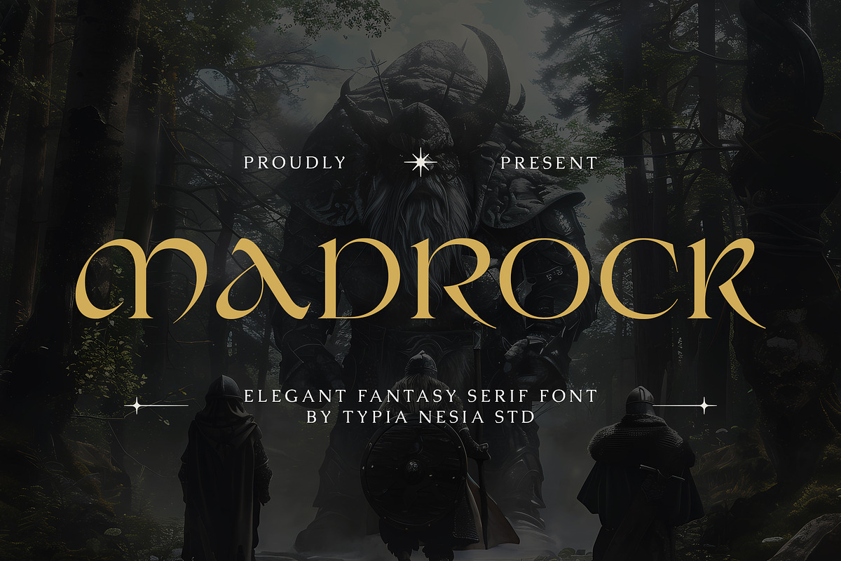 Madrock - Elegance Fantasy Serif, a Serif Font by Typia Nesia (Photo 1 of 12)