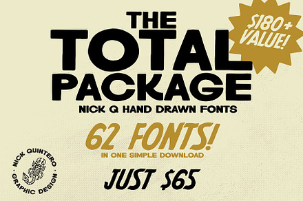 Total Package All NickQ Fonts