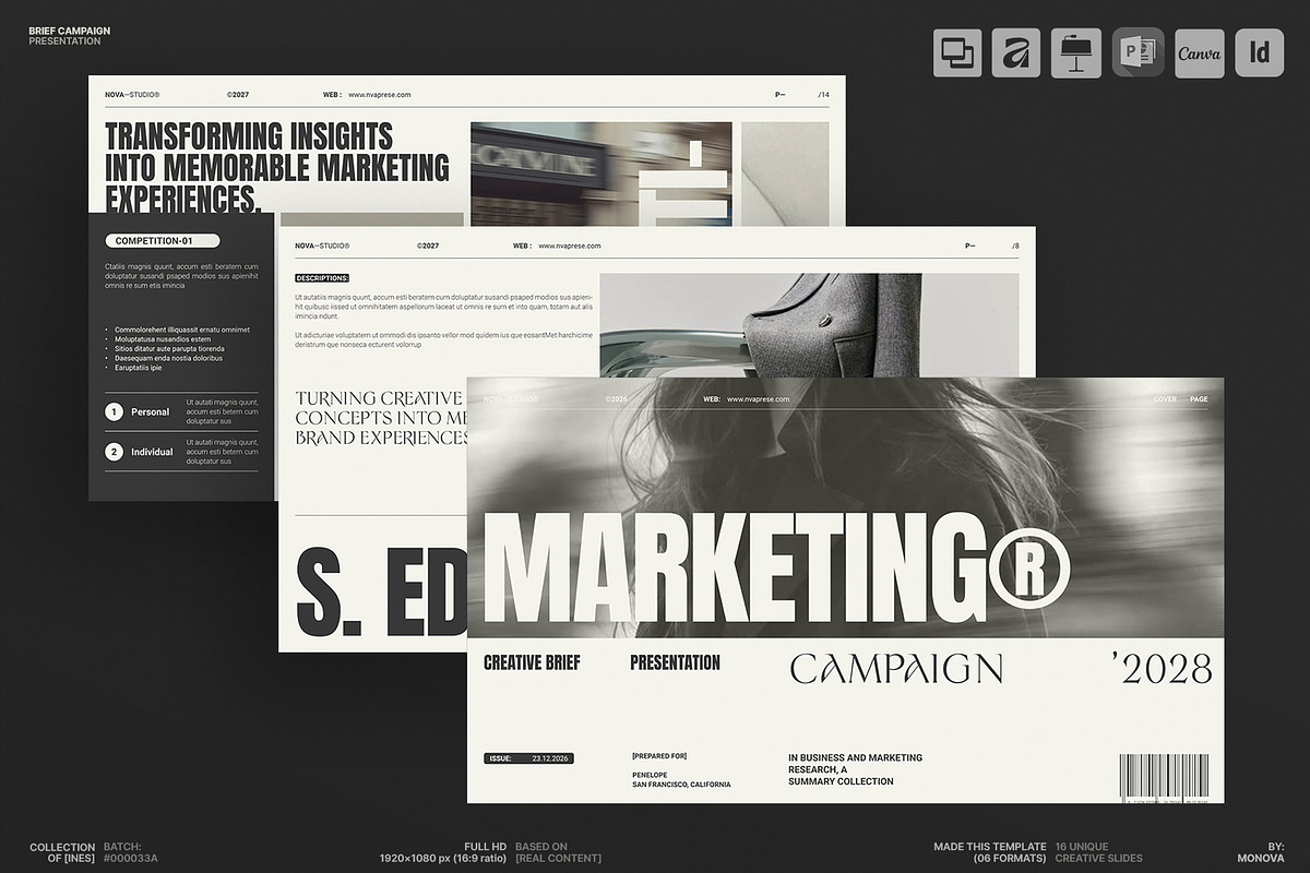 Creative Brief Campaign Presentation, a Presentation Template by Studio Monova (Photo 4 of 13)